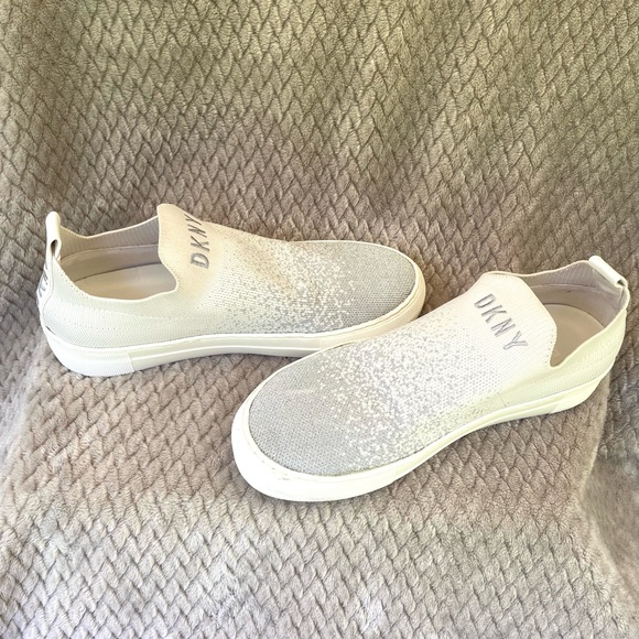 Dkny Shoes - SALE! DKNY slip on sparkly sneakers tennis 6 EUC